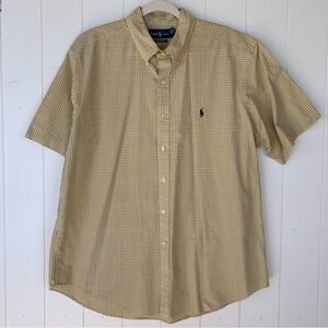 Ralph Lauren Men’s Classic Fit Button Down Shirt Short Sleeve  Size XL